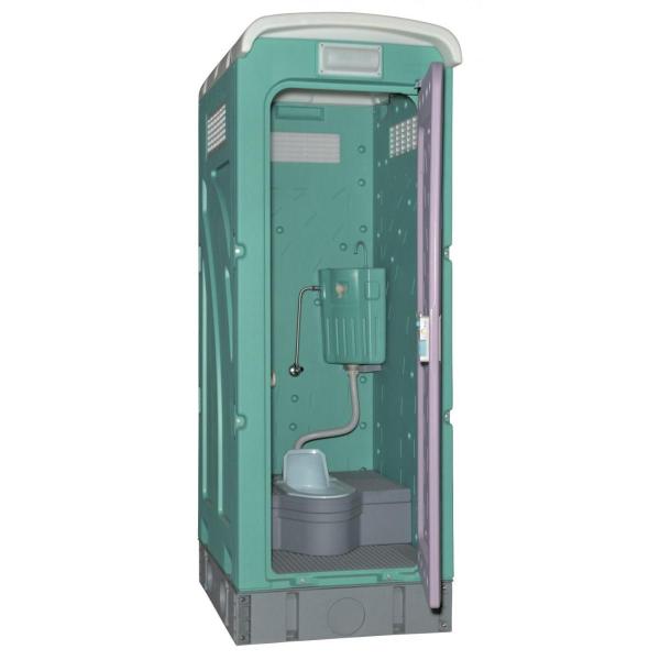 【I】【代引不可】旭ハウス 屋外用仮設トイレ 兼用水洗架台付 AUトイレ和式タイプ  AUG-1W+...