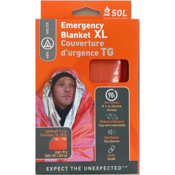 SOL ソル アウトドア ヒートシート エマージェンシー XL ブランケット 2人用 キャンプ アウ...