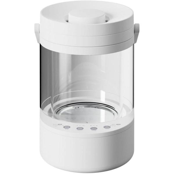 【在庫有・即納】ガラスポット式スチーム加湿器 SKJ-RY30SKG | タンク容量3L 加湿量64...