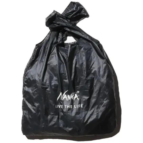 【在庫有】NANGA(ナンガ) ポケッタブル エコバッグ (LIVE THE LIFE) BLK N...