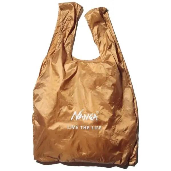 【在庫有】NANGA(ナンガ) ポケッタブル エコバッグ (LIVE THE LIFE) GLD N...