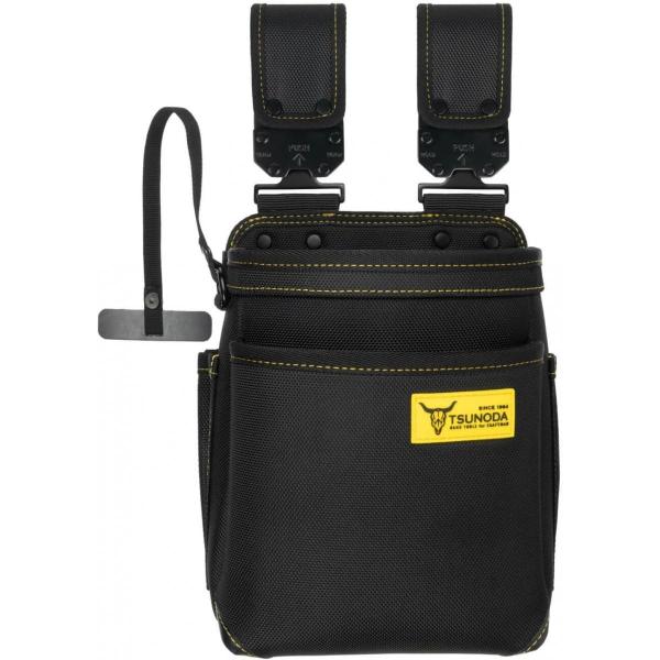 ツノダ LOCX 着脱式 腰袋 2段 バックル付 LX-PO2B 型くずれしにくい 超硬質 作業用 ...