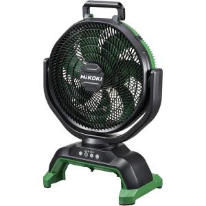 【在庫有・即納】 HiKOKI(ハイコーキ) 14.4V 18V 兼用 充電式 ファン 工場扇 低騒音 自動首振り 蓄電池別売り ACアダプタ付き UF18DA(NN)