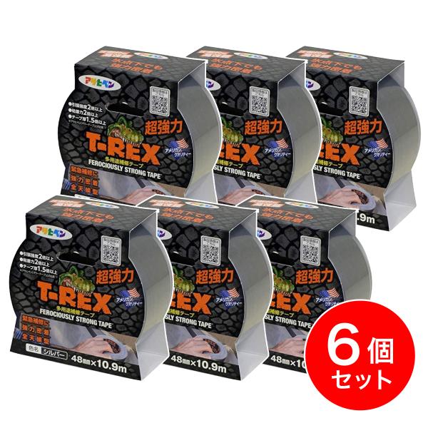 【大特価】【６個セット】【在庫有・即納】アサヒペン T REX 超強力ダクトテープ TR-101 シ...