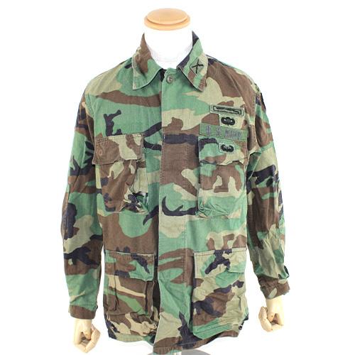 ARMY BDUジャケット ワッペン付き 米軍放出品 軍用実物 【中古】