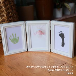 ベビーフォトフレーム 可愛い写真立て 手形 赤...の詳細画像4