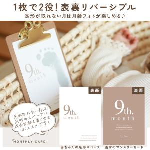 マンスリーカード 足形 手形 月齢フォト 月齢...の詳細画像5