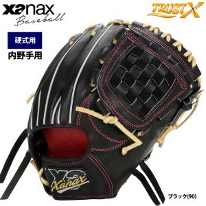 あすつく ザナックス 限定 野球用 硬式用 グラブ プロ担当 型付け 内野手用 キップレザー トラストX BHG23IW1X xan23ss｜baseman