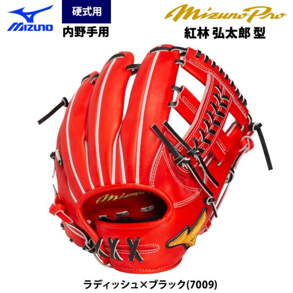 あすつく ミズノプロ MDC 限定 野球用 硬式 グラブ 内野手用 紅林弘太郎型 Crafted E...