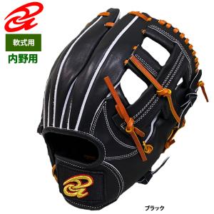 あすつく ドナイヤ 限定 野球 軟式 グラブ 内野手用 ブラック 中 サイズ5 DJNIIBT don23fw｜baseman