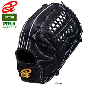 あすつく ドナイヤ 限定 野球 軟式 グラブ 内野オールラウンド用 ブラック 中 サイズ6 DJNIK(R)BK don23fw｜baseman