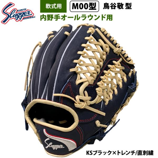 あすつく 限定 久保田スラッガー 野球 軟式 グラブ 内野手オールラウンド ロゴ直刺繍 M00型 E...