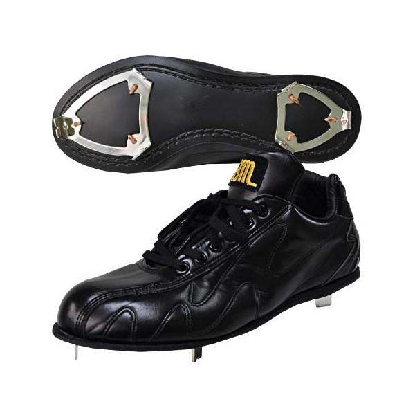 あすつく 送料無料 BMオリジナル 革底 スパイク 立ちベロ ローカット ウインター