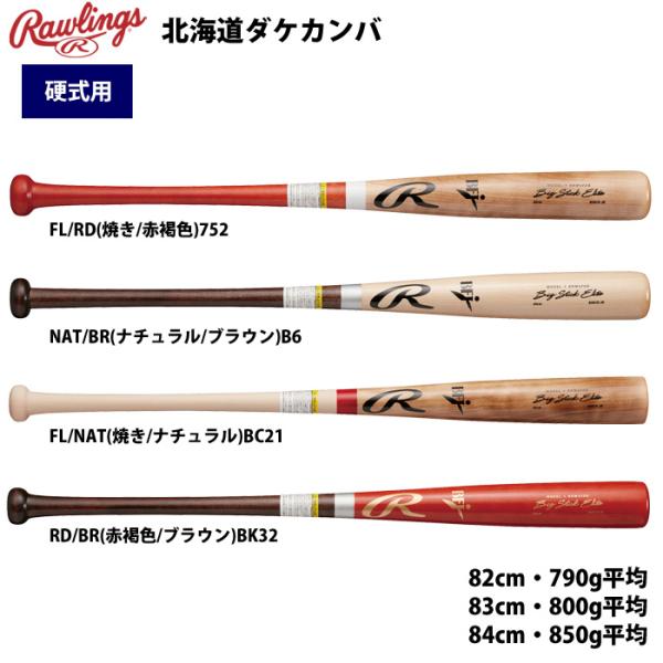 ローリングス 硬式 木製 バット 軽量 北海道ダケカンバ BIG STICK ELITE BHW4F...