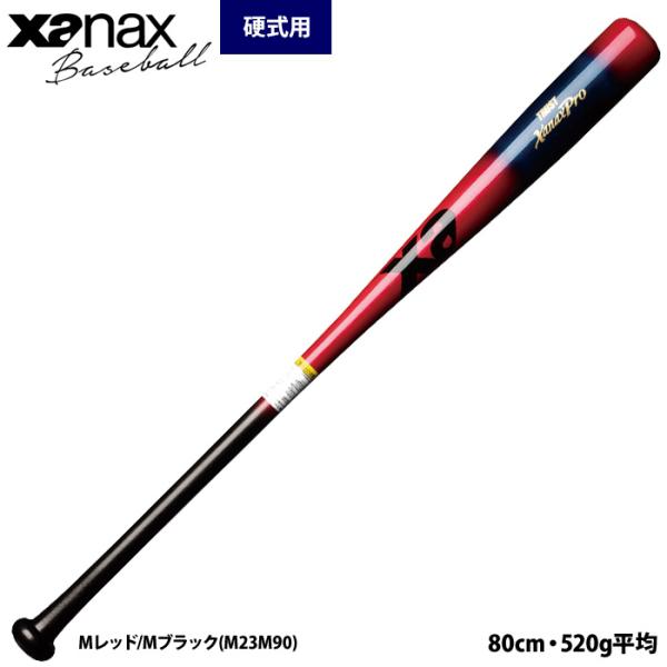 あすつく ザナックス 野球 木製ノックバット 短尺 80cm 硬式 軟式 兼用 先端くり抜き シナ ...