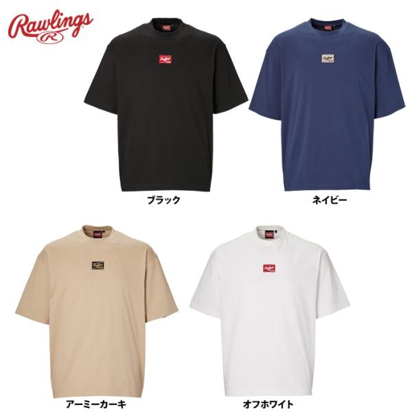 ローリングス Tシャツ 半袖 コットン100％ パッチロゴ AST14F04 raw24fw