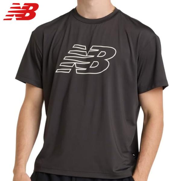 あすつく アウトレット NB ニューバランス ショートスリーブTシャツ 半袖Tシャツ ドライ 吸水速...