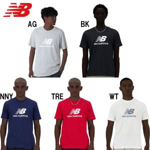 あすつく NB ニューバランス トレーニングティーシャツ New Balance Stacked Logo ショートスリーブTシャツ MT41502 nb24ss｜baseman