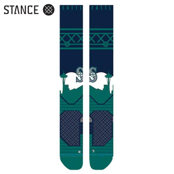 あすつく 限定 STANCE スタンス 野球用 ソックス マリナーズ チームソックス MLB公認 S...