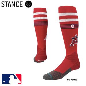 あすつく 限定 STANCE スタンス 野球用 ソックス エンゼルス チームソックス MLB公認 M75917BANO sta22fw｜baseman