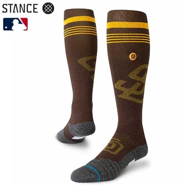 あすつく 限定 STANCE スタンス 野球用 ソックス サンディエゴ・パドレス チームソックス S...