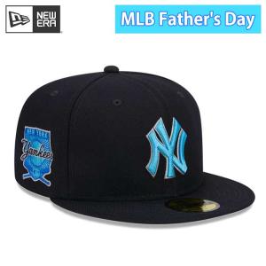 あすつく 限定 newera ニューエラ キャップ 野球帽 59FIFTY 2023 MLB Father's Day 父の日 ニューヨーク・ヤンキース ネイビー ライトブルー 13534647 era23ss｜baseman