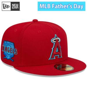 あすつく 限定 newera ニューエラ キャップ 野球帽 59FIFTY 2023 MLB Father's Day 父の日 ロサンゼルス・エンゼルス スカーレット 13534659 era23ss｜baseman