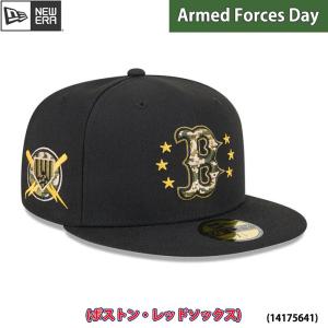 あすつく 限定 newera ニューエラ キャップ 野球帽 59FIFTY オンフィールド MLB 2024 Armed Forces Day レッドソックス ブラック 14175641 era24ss｜baseman