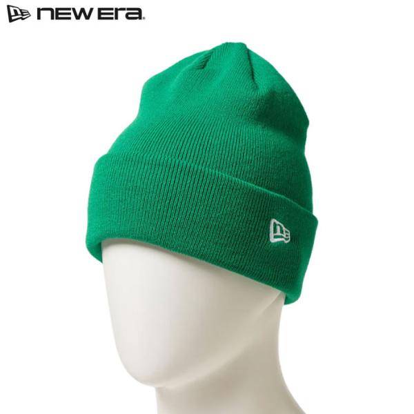 あすつく ニューエラ NEW ERA ニットキャップ ニット帽 ベーシック カフニット ケリーグリー...