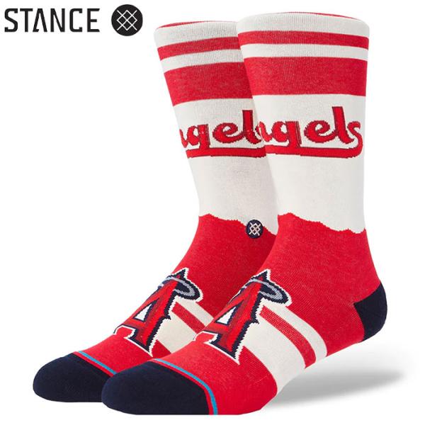 あすつく アウトレット 40％OFF スタンス カジュアルソックス MLB公認 ロサンゼルス・エンゼ...