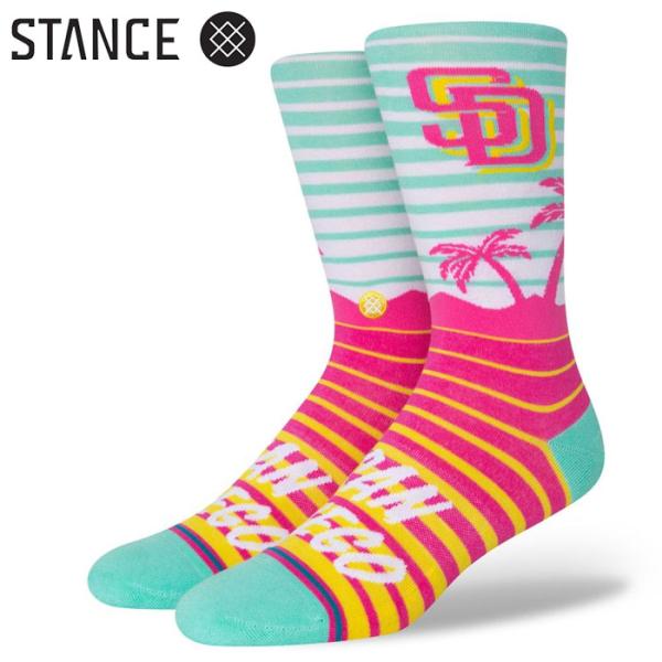 あすつく STANCE スタンス カジュアルソックス MLB公認 サンディエゴ・パドレス シティコネ...