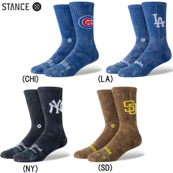 あすつく STANCE スタンス カジュアルソックス MLB公認 クルーソックス フェード FADE...