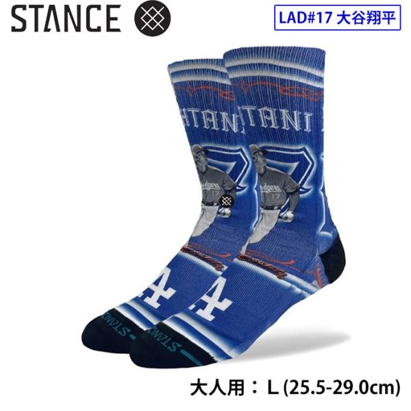 あすつく STANCE スタンス カジュアルソックス クルーソックス 大谷翔平 ドジャース MLB公...