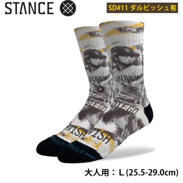 あすつく STANCE スタンス カジュアルソックス クルーソックス パドレス ダルビッシュ有 ML...