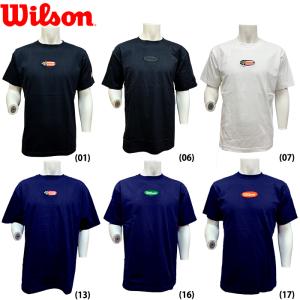 あすつく 限定 ウイルソン Tシャツ 6oz 肉厚 パーカーデザイン連動 WB60294 wil23fw｜baseman