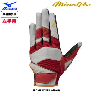 あすつく 限定 ミズノプロ 野球用 守備用手袋 左手用 1EJED076 miz24ss｜baseman