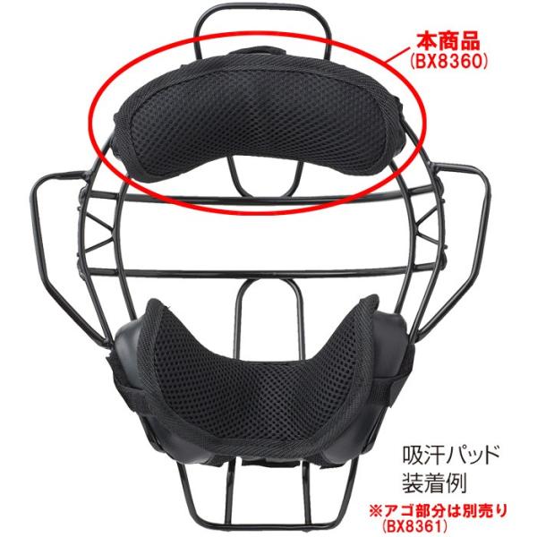 ユニックス UNIX 野球用 マスク 吸汗パッド デコ専用 BX8360