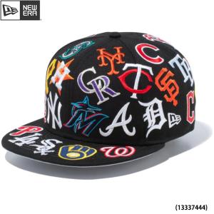 あすつく newera ニューエラ ベースボールキャップ アジャスター 9FIFTY Team Logo Allover チームロゴオールオーバー MLB 13337444 era22fw｜baseman