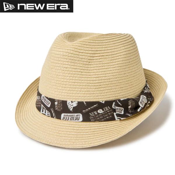 あすつく NEW ERA ニューエラ ソフトハット 中折れ帽子 ペーパーロープ 麦わら帽風 トリルビ...