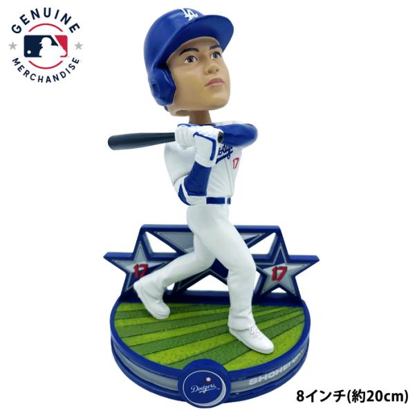 あすつく 大谷翔平選手 記念グッツ ボブルヘッド人形 8インチ グラウンドベース ドジャース 首振り...
