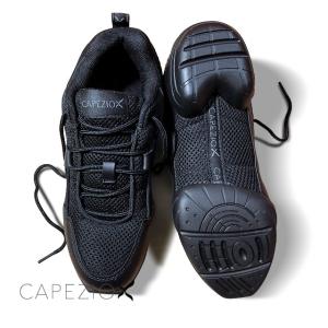 CAPEZIO(カペジオ）ダンススニーカーDS11 FIERCE DANSNEAKER・BLACK/黒（子供・女性・男性用）｜タップダンスのベースメント