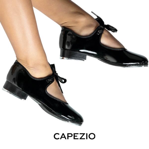 CAPEZIO（カペジオ）タップシューズ356 SHUFFLE TAP -PAT 黒エナメル- （子...