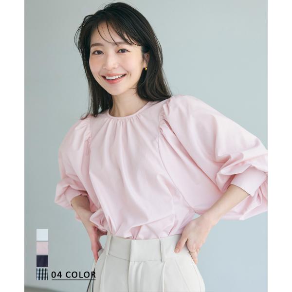 ボリュームパフスリーブブラウス｜パフスリーブブラウス ブラウス パフスリーブ シワになりにくい【宅配...