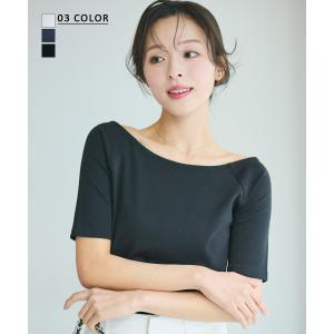 セミオフショルダーカットソー|オフショル セミオ...の商品画像