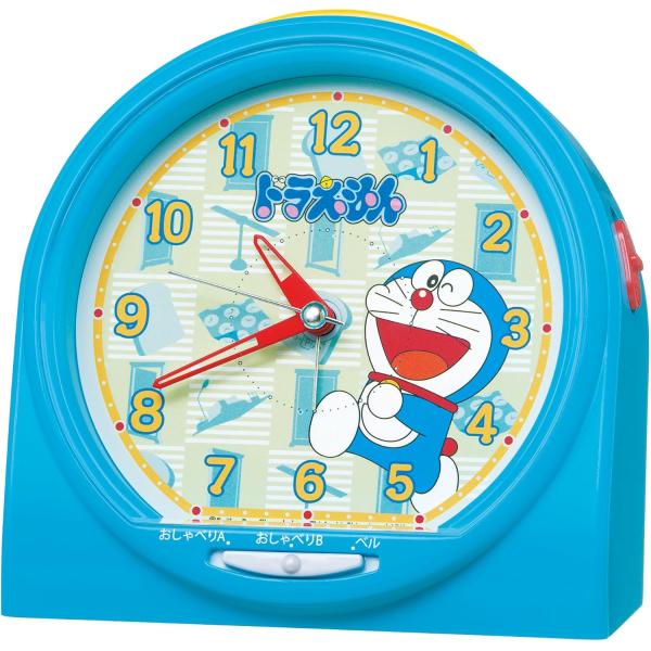 セイコー クロック 目覚まし時計 ドラえもん おしゃべり アラーム アナログ 青 CQ137L SE...