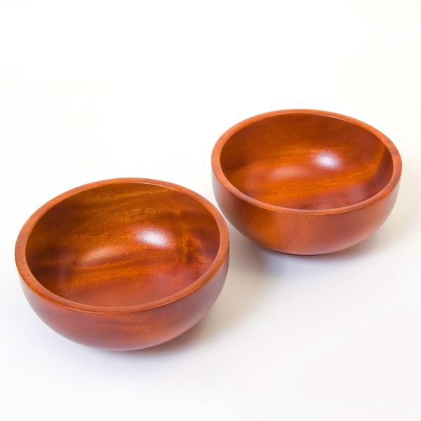 [徳成] 汁椀・飯碗 (木製漆塗り/12×5cm) 2個入り｜毎日の食卓を上質に彩るお椀セット TA...