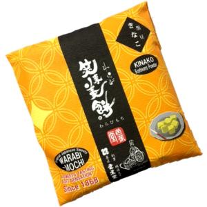 本造り笑来美餅（わらび餅） 和袋入り 100g　黒豆きな粉