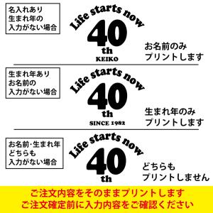 40代 名入れ Tシャツ 誕生日 プレゼント ...の詳細画像2