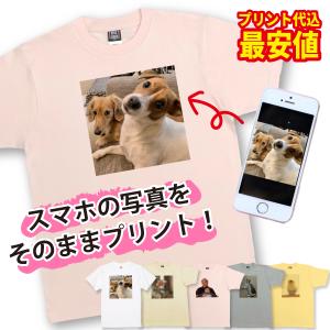 特急 オリジナル 写真プリント Tシャツ 作成 自作 安い 記念 画像 プリント 1枚から イラスト 絵 写真 プレゼント 還暦 誕生日 ペット 孫 子供 30cm 5001 1500