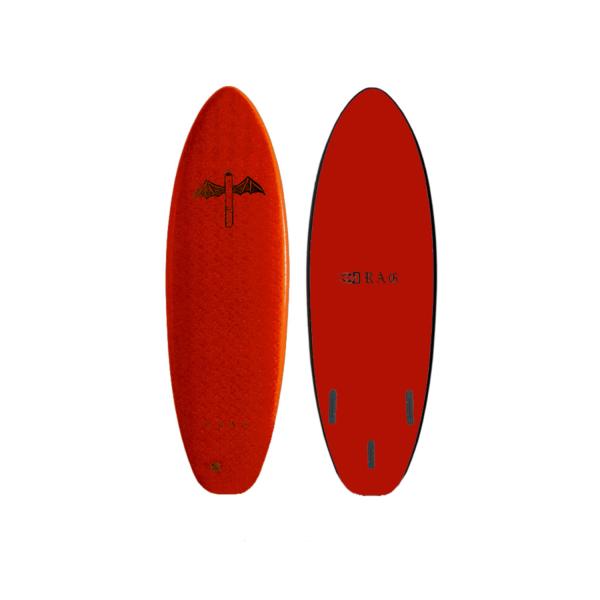 DRAG SOFTBOARD DG DART 6'6 スラスタ RED ドラッグソフトボード サーフ...